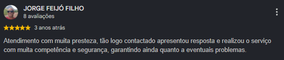 Depoimento de cliente